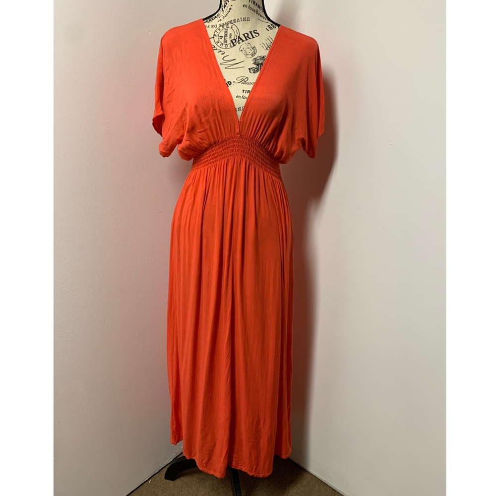 Red-Orange Michael Kors dainty long dress